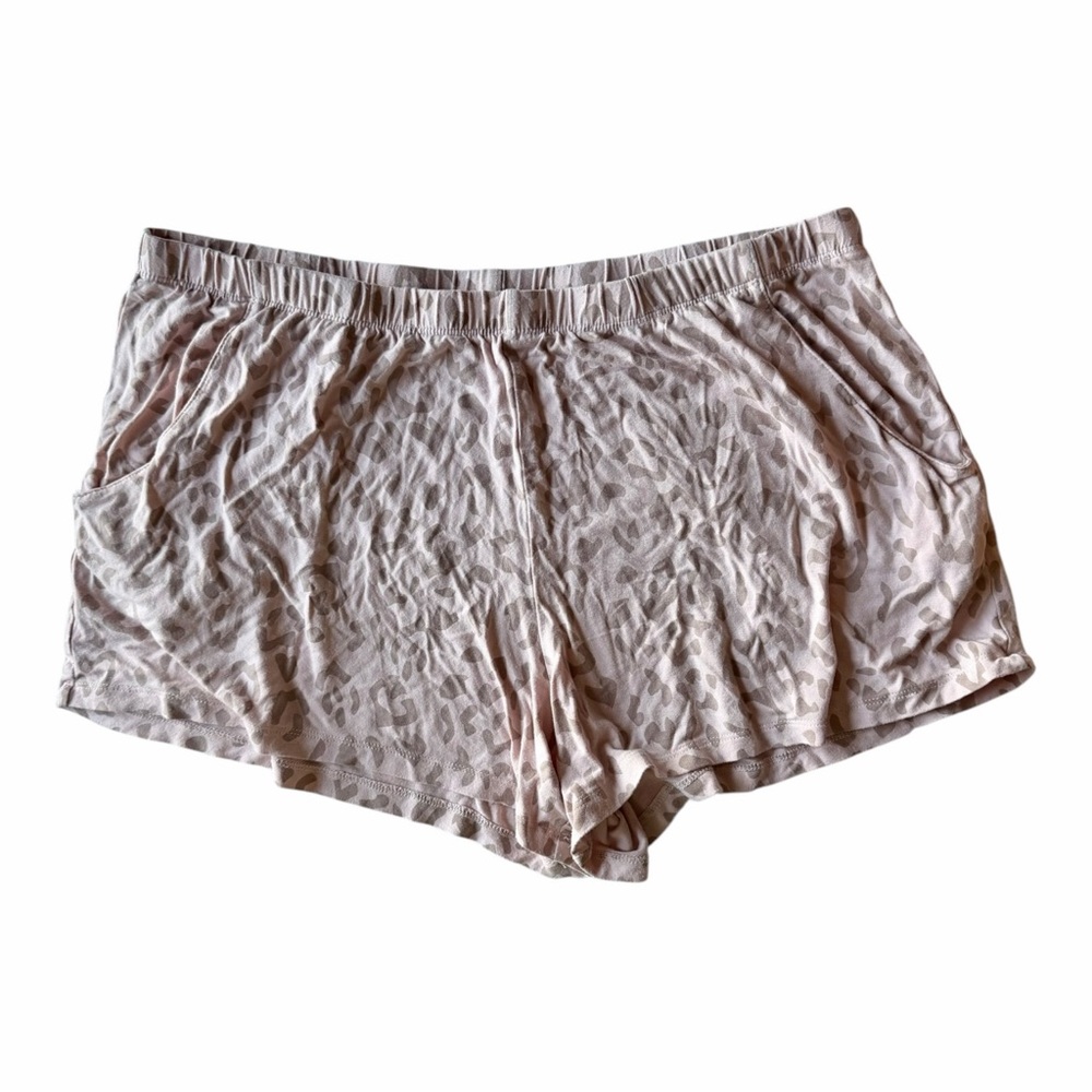 Kyte Baby Leopard Print Lounge Shorts Womens M Bamboo Pajama Sleepwear